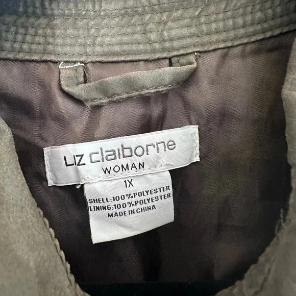 Liz Claiborne Vest full zip green size 1X - Picture 5 of 11